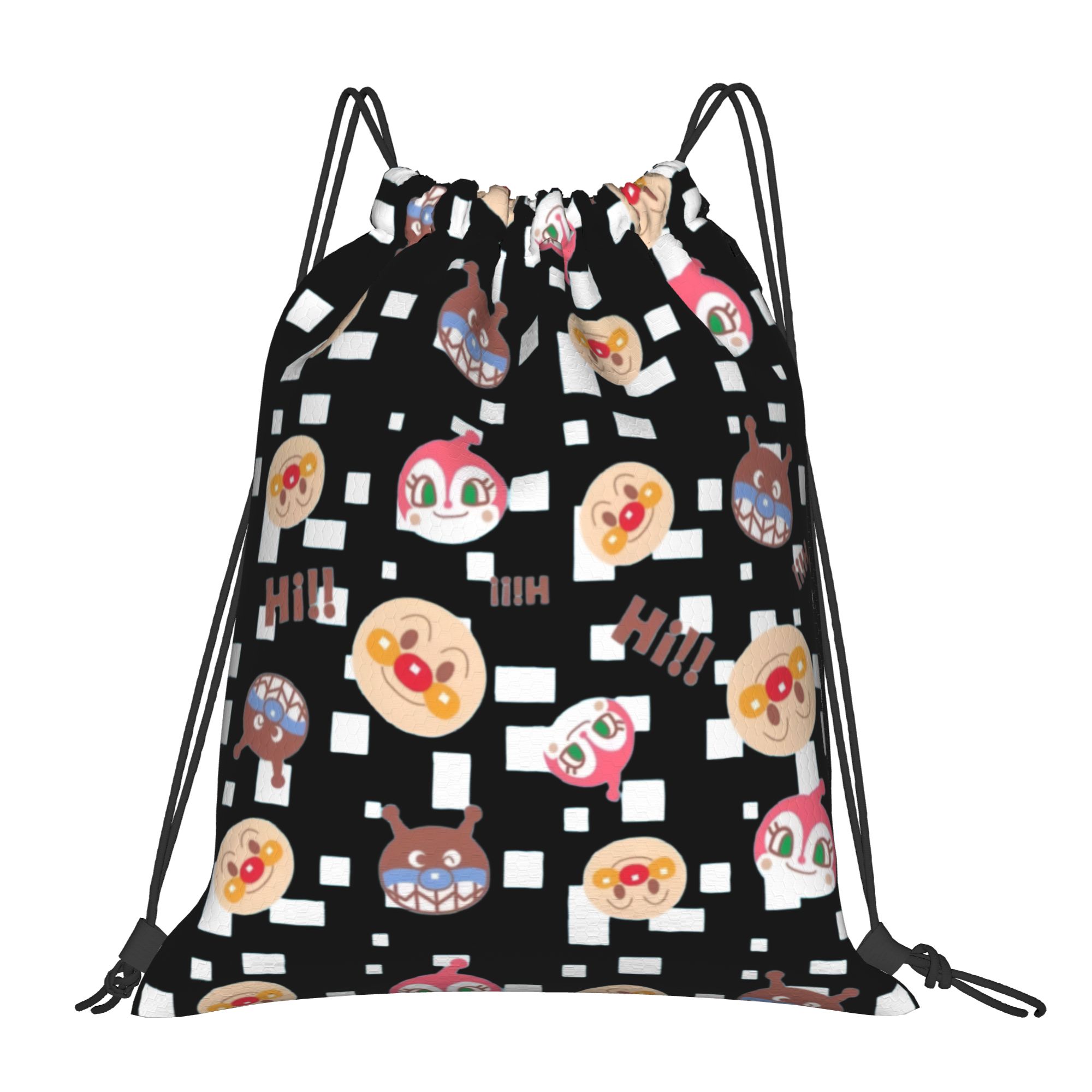 Drawstring Gym Bag - Custom Anpanmans Drawstring Backpack Bags Men