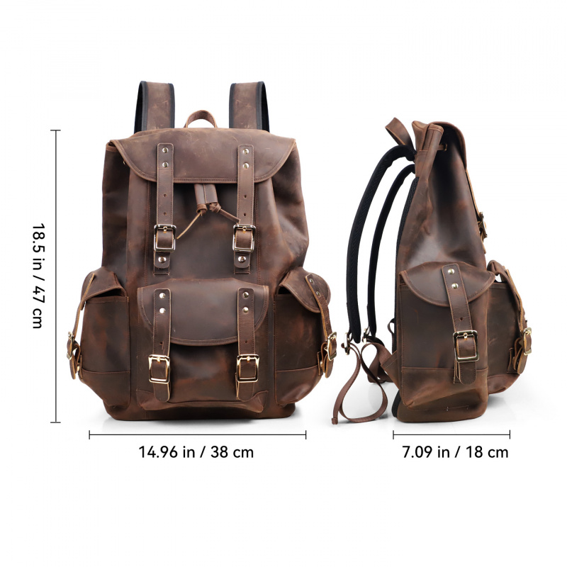 New Arrivals Leather Backpack  - đánh giá và giá Leather Backpack Vintage