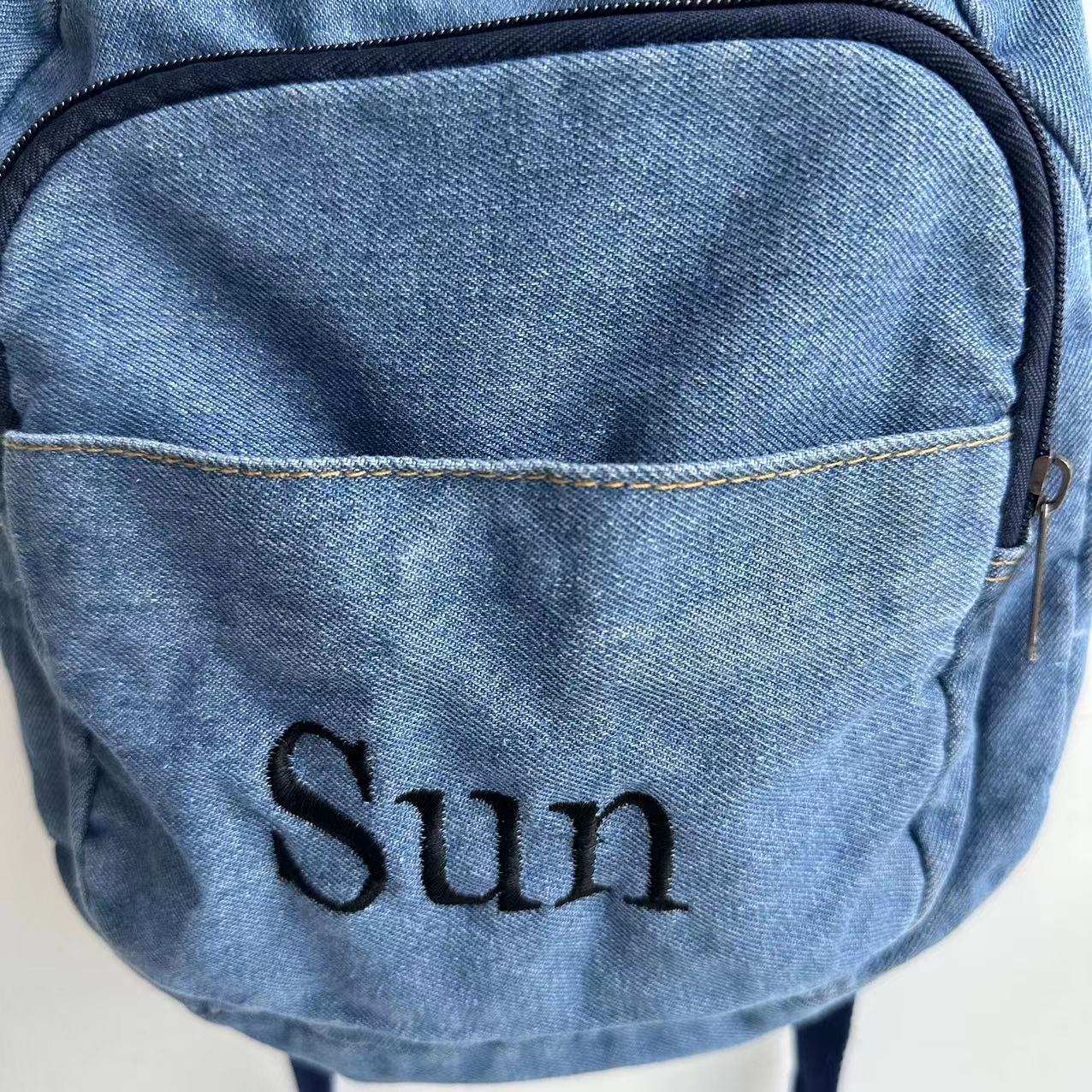 Denim Backpack Girls' New Stud - đánh giá và giá Canvas Backpack Casual