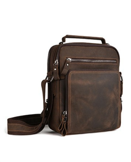 Men's Vintage Wild Horse Leath - đánh giá và giá Leather Backpack Vintage