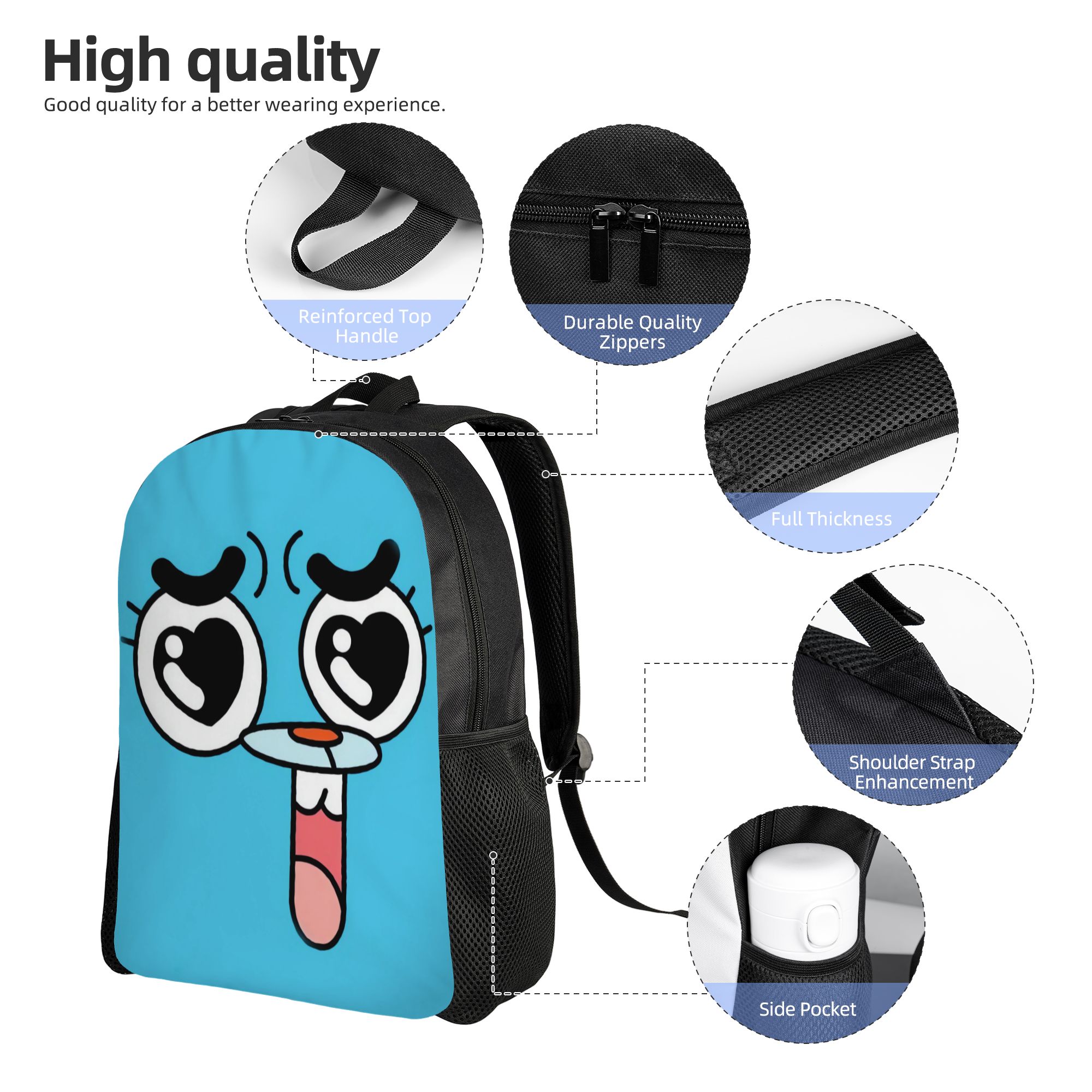 Gumball Gum Ball Watterson Ama - đánh giá và giá School Backpack Teen