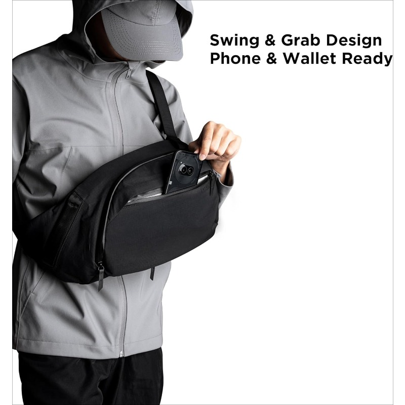 Right Shoulder Chest Bag 7.5L  - đánh giá và giá Sling Backpack Shoulder