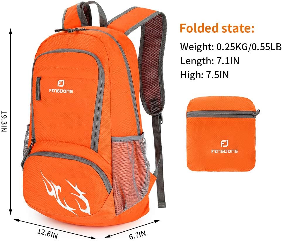 FENGDONG 35L Lightweight Folda - đánh giá và giá Foldable Backpack Small