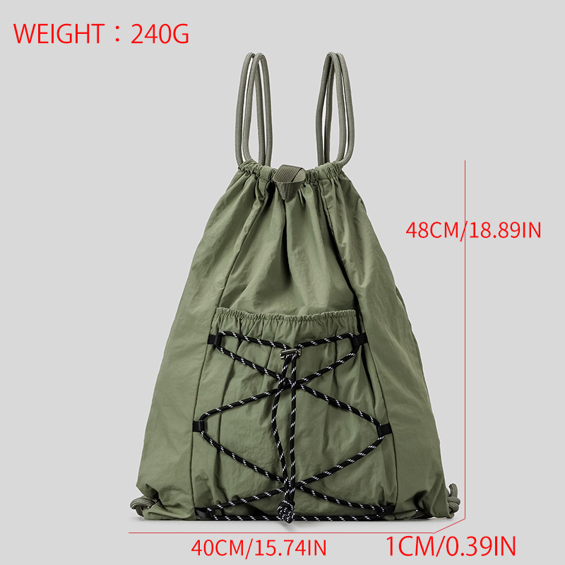 SHELKSBAG Unisex Wrinkled Nylo - đánh giá và giá Drawstring Gym Bag